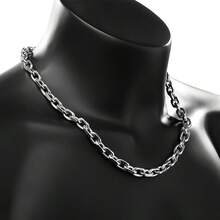 Men's Chain Necklaces - 銀色 - 查看 7