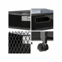 2pcs Under Bed Storage Containers Rolling Under Bed Drawer With Clear Window - Black - View 4