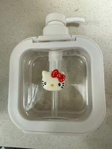 Sanrio 1个三丽鸥可爱加压空瓶，高品质可爱洗洁精、沐浴露、洗发水、化妆品瓶，加压洗手液瓶，旅行装挤压瓶，卡通设计，适合家庭、健身房、办公室和便携使用，耐用塑料材质。 - 彩色 - 查看 1