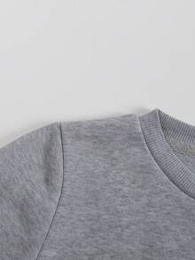 Disney Mickey Mouse Graphic Crewneck Sweatshirt For Boys Girls 2-14 Years Soft Fleece Express Delivery - 灰色 - 查看 4