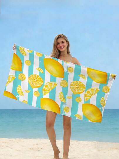 1 chiếc khăn tắm biển sọc đơn giản màu xanh lá nhạt, khăn tắm biển cỡ lớn họa tiết chanh, khăn microfiber mềm mại và thoải mái dùng cho phòng tắm, bơi lội, tập thể dục, yoga, nhẹ và dễ mang theo, chống gió và chống nắng, cần thiết cho du lịch mùa hè và bãi biển, có nhiều màu sắc để lựa chọn.