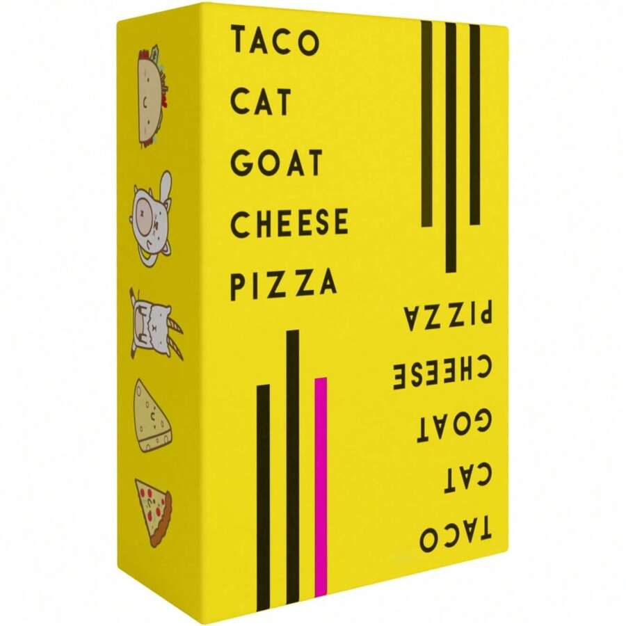 Taco Cat Goat Cheese Pizza Fun Educational Card Game - 2-8 Players Interactive Parent-Child Toy, Trains Focus & Reaction Speed, Essential For Family Game Night, Simple Rules 10 Min To Learn, All Ages Welcome - Nguyên bản - Xem 1