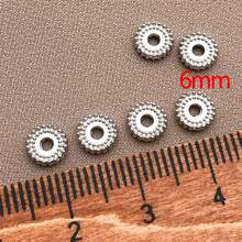 30颗18K镀金隔珠，圆盘形，扁平金属散珠，工艺珠，适用于手链、项链、首饰制作、DIY工艺品，6毫米 - 彩色 - 查看 5