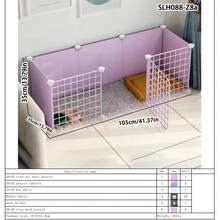 Adjustable Pet Fence, Indoor Isolation Gate, Dog Cage, Small Dog Iron Railing, Free Combination Pet Fence - Multicolor - View 13