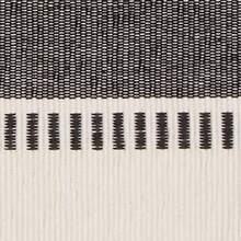 Dobby Stripe Woven Table Runner 13x72 Black - Black+13x72" - View 4