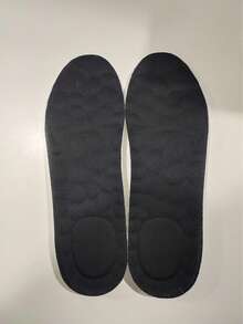 High Elastic Latex Insoles, Shock Absorbing, Arch Support, Breathable Sports Shoe Inserts, Back To School Supplies, Women's Shoes & Boots Accessories, Suitable For Outdoor, Sports, Travel, Home, Office, School And Other Occasions,Shoe,Spring Summer Picks,Brides Maid Gifts,Room,Bedroom Deccor,Bedroom Deccor,Beach,Travel,For Men,For Women,Vacation - Black - View 9