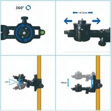 4.2m Laser Leveling Telescoping Pole Adjustable Mounting Pole For Rotary And Line Laser - Yellow - View 5