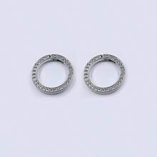 2pcs/4pcs/6pcs Thick Handmade Rhinestone Spring Rings, Keychain, Car Key Holder, Bag Accessories, 1-Inch Large Zinc Alloy Spring Rings, Open Rings DIY Keychain, Car Key Pendant - Multicolor - View 22