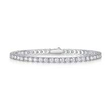 1pc Moissanite Tennis Bracelet 925 Sterling Silver Women's Tennis Bracelet, Hip-Hop Personalized Tennis Bracelet, Luxury Fashion Gift For Valentine's Day, Mother's Day, Wedding, Anniversary, Birthday, Daily Wear - Silver - View 22
