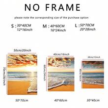 3pcs Modern Seascape Wall Art Canvas Poster, High Definition Printing With Optional Frames, Suitable For Living Room, Bedroom, Bathroom, Office, Cafe, Gym, Home Holiday Decor, Printing Material, Corridor Decoration, Art Piece, Ideal Gift For Friends - Multicolor - View 9