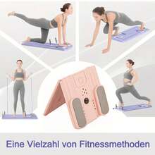 Home-Gym Transformation: The Agilithor 10-In-1 Smart Pilates Board – Your Complete Studio For Abs, Back, Arms & Legs - 粉色 - 查看 2