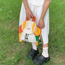 Ba lô Dopamine màu sắc dễ thương mùa xuân mới, dòng sản phẩm trẻ trung và đáng yêu, thiết kế nhiều ngăn, dung tích lớn, phù hợp cho đi làm, du lịch, đi học, ba lô kiểu Hàn Quốc/Nhật Bản, món quà dễ thương cho bạn gái, quà tặng bất ngờ - trắng - Xem 7