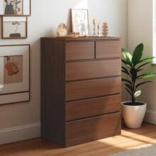 Gabinete Clásico para Dormitorio: 6 Cajones y Estructura Duradera, Almacenamiento Versátil para Hogares - Blanco - Ver 8