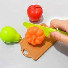 Kids Pretend Play Kitchen Toy Set, Miniature Realistic Kitchen Role Play Set, Cooking Learning Game, DIY Scene Kitchen Toys For Children, Includes Realistic Fruits And Food, Enhancing Fun And Immersive Experience - Multicolor - View 10