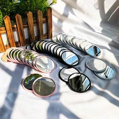 1/5/10/20/30/50/100pcs High Definition Portable Pocket Mirrors, Multiple Combination Options For Hand-Held Makeup Mirrors, Carefully Designed Travel Makeup Mirrors, Mini Makeup Mirrors, Women's Valentine's Day Decorative Hand Mirrors, Suitable For Daily Use And As Holiday Party Gifts