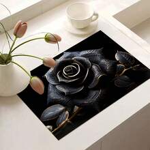 1pc 2D Floral Pattern Stove Protector Mat - Heat Resistant Glass/Kitchen Accessory, Suitable For Stove, Oven, Washing Machine And Dryer - Scratch-Resistant, Easy To Clean Desktop Protector - Multicolor - View 11