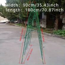 2 Packs Durable PVC Garden Vines Netting - Perfect For Climbing Plants, Vegetables, And Flowers | Easy To Install And Weather-Resistant, No Frame, No Ties - A - View 6