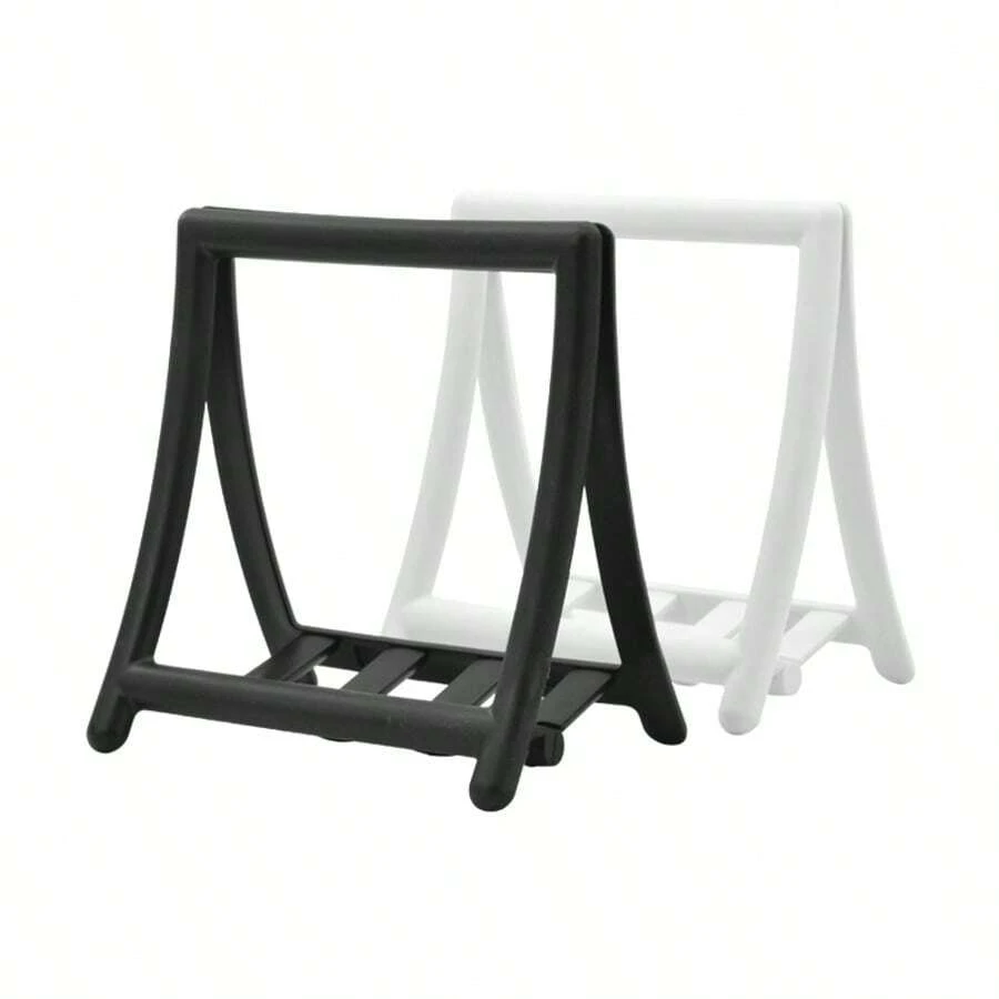 垂直笔记本电脑/平板电脑支架，重力自调节桌面支架，节省空间的垂直收纳支架 - 彩色 - 查看 1