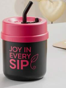 304 Stainless Steel Portable Cup, Coffee Cup, Water Cup, Cup, Milk Cup With Straw - Multicolor - View 11