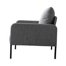 Sillón Mónaco Gris Oscuro - Negro - Ver 4