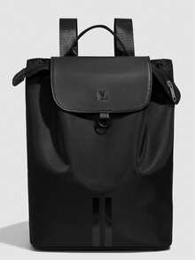 New Large Capacity Waterproof Backpack, 2025 Casual Versatile Commuter Bag, Business Travel Hiking Lightweight Backpack - Black - View 1