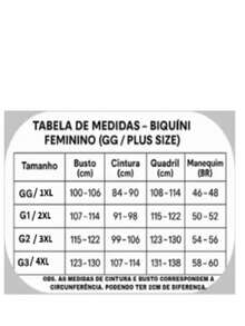 Biquini com corrente PLUS SIZE Feminino Brasileiro detalhes em corrente - Azul menta - Visão 5