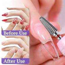 5pcs/Set Professional Nail Drill Bits, Tungsten Carbide, Red Multi-Specification, Hypoallergenic, High Safety, Suitable For Nail Salons, Foot And Hand Care - Blue - View 3