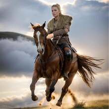 1 chiếc khăn choàng cổ lông giả kiểu Viking dành cho nam, phong cách thời Trung cổ Phục hưng, áo choàng chiến binh vua, trang phục Halloween LARP mùa đông, trang phục cosplay. - 1PC - Xem 3