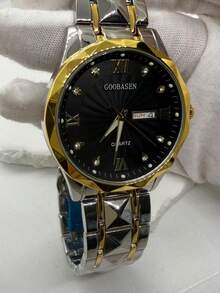 Automatic Mechanical Watch For Men, Stainless Steel Strap, Dual Calendar Luminous Men's Wristwatch - Valentine's Day Gift - Fast Delivery - Silver - View 11