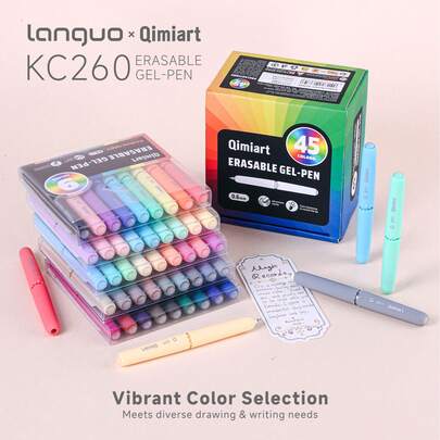 Bút gel có đầu bằng thép không gỉ 0.6mm, viết trơn tru, dễ dàng tẩy sạch không để lại cặn, tích hợp tẩy, thiết kế vỏ trứng dễ thương, nhỏ gọn và dễ mang theo, màu sắc sống động, thích hợp để vẽ, phác thảo, viết, đánh dấu, lập kế hoạch DIY.