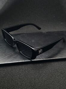 2 Pairs/Set New Fashion Small Frame Glasses, Retro Personalized Stylish Glasses, Versatile Glasses, Fashionable School Style - Multicolor - View 1