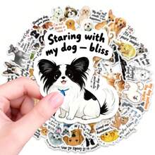 Dog Lover's Healing Hearts Sticker Pack - 56 Emotional Quote Decals My Dog Gets Me For Journal, Therapy & Personal Decor Vision Board Cartoon Graffiti Stickers Decorative Water Cups Notebook Luggage Waterproof Stickers - Multicolor - View 5