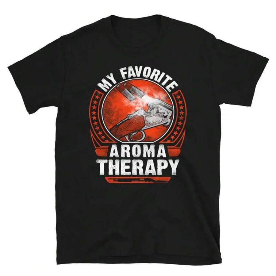 Camiseta de Terapia Aromática de Control de Armas 2ª Enmienda Libertad - Negro - Ver 1