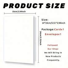 1pc Playful & Cute "Sweet Carrot Lime" Birthday Greeting Card (With Envelope) - Funny Gift For Men, Women, Mom Or Dad - Imaginative Cartoon Vegetable Pattern, Valentine's Day Gift - E - View 4