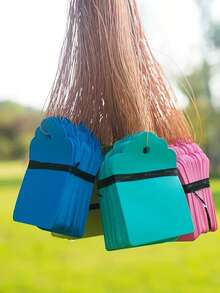 100pcs Hanging Plant Tags, Plastic Waterproof Sunproof Non-Fading PVC Tags, Waterproof Plastic Hanging Tags Garden Markers, Waterproof Succulent Plant Labels - Multicolor - View 10