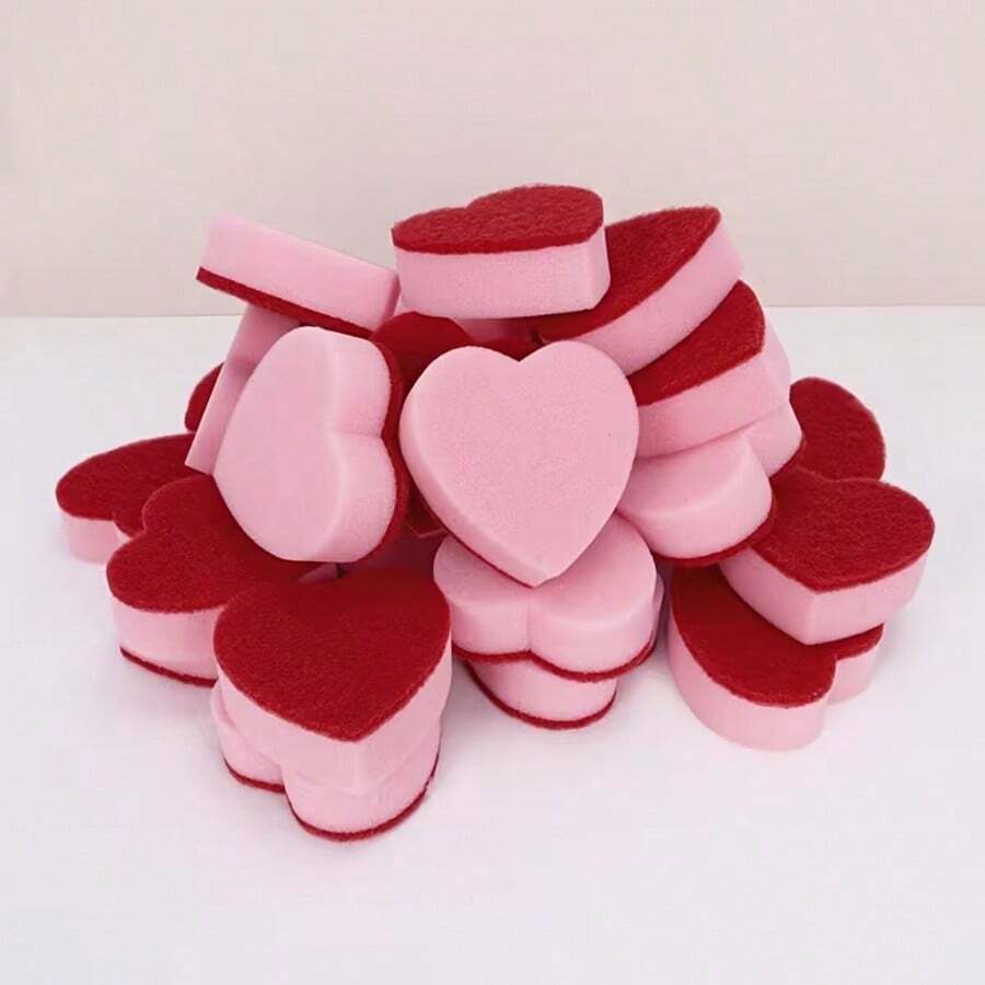 3/6pcs Themed Cleaning Sponges, Dishcloths For Washing Dishes, Sink, Stove, Pots And Pans, Cleaning Tools - Love Donation - View 1