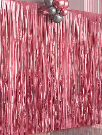 2pcs Bright Pink Party Background Decoration Plastic Rain Curtain, Pink Birthday Party Hanging Decorations,Wedding Banner Glossy Rain Curtain, Birthday Party Supplies, Bridal Shower Decor, Babe Shower Decor, Birthday Room Decor, Party Photo Props, Birthday G Irl, Birthday Gifts, Birthday Presents, Room Wall Decoration, Birthday Background Decorations, Birthday Background Cloth, Birthday Party Favors, Home Decor,