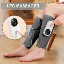 This Leg Massager Features Heating And Air Compression Functions. It's A Wireless Calf Massager With 3 Modes And 3 Intensity Levels, Beneficial For Muscles, And Makes An Ideal Gift For Christmas, Mother's Day, And Father's Day. - Xám - Xem 1