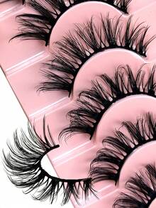 Hinarin 10 Pairs Of Cat Eye False Eyelashes Grafted False Eyelashes Slender Soft Cross-Shaped Tail With Extended Length Make Your Eyes Bright And Reusable Suitable For All Eye Shapes - Natural Lashes - View 3