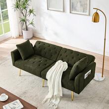 Sofa Bed Mattress - Green + Teddy - View 9