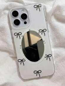 Minimalist Bow Design Phone Case - Clear - View 4