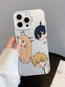 1つのカートゥーンキャラクターアニメパターンのモバイルフォンケース、TPUケース+ペットシート+PCカメラフレーム材料、COLORはシルバーのモバイルフォンケース。 フェスティバルギフトとして贈呈ることができ、11、12、13、14、15、16 Pro /Promax/14、15、16 Plus 17/Air/Galaxyモデルに適しています。 男性と女性のためのモバイルフォンケース。 - 半透明シルバー - チェックする 3