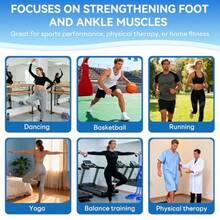Ankle Balance Board And Ankle Strengthener For Physical Therapy Rehab Plantar Fasciitis Relief Stability Training Balance Training Foot Strengthener And Single Leg Balance BoardFull Of Fun - Black - View 7