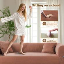 Sofa Bed,80"4-In-1 Convertible Modular Sofa Bed With Pillows,Floor Lounge Sofa, Corduroy Foldable Sofa Bed,For Living Room, Bedroom, Lounge, Studio No Assembly Needed - 粉色 - 查看 8