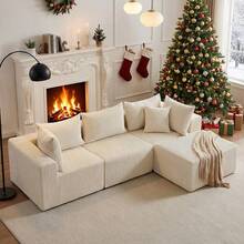 104" Modular Sectional Sofa, Modern L Shaped Cloud Couch With Deep Seats & Chaise &4 Seater Couch -  DIY Combination Sectional Couches, Ideal Couches For Living Room Bedroom - Màu be - Xem 1