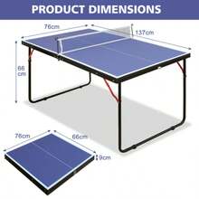 Table Tennis Table - Blue - View 2