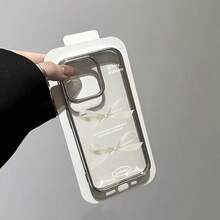 1个透明白色蝴蝶结个性化手机壳，兼容 16 Pro Max、17/16/15/14 Plus、13/12/11、Air - 彩色 - 查看 3