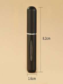 1PC 5ml Portable Perfume Refillable Bottle Self Pumping Dispenser Travel Size Leak Proof Matte Black Elegant Design Purse Friendly TSA Approved For Vacation Gym Date Night Daily Use Gift For Women Men Travelers - 黑色 - 查看 7