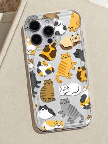 可爱猫咪印花透明手机壳，兼容 13/11/17/17 Pro/16/14/15/15 Pro/15 Plus/15 Pro Max/7 Plus/8 Plus/X/Xs Max/Xr/11 Pro/12 Pro/13 Pro/14 Pro/12 Mini/13 Mini/11 Pro Max/12 Pro Max/13 Pro Max/14 Pro Max/14 Plus/17 Pro Max/17 Air/6/6s Plus/7/8/16 Pro/16 Plus/16 Pro Max/SE2/17 Pro Max 和三星 Galaxy A54/A14/A12/A13/A15/A32/A33/A24/A52S/S20/S21/S22/S23/S24/S23 Plus/S24 Ultra/S25/A15/A33/A23。 - 彩色 - 查看 4