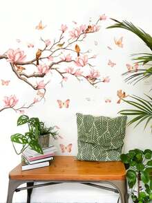 1PC- Wallpaper -[Plants And Flowers]Decorations Home Office Self-Adhesive Wallpaper Removable Wall Stickers For Wall Decor Living Room, Living Room Decor, Bathroom Window Toilet Stickers –Wall Decor For Dining Room Kitchen Wall Art Bedroom Decor Decor - PVC Self-adhesive - View 3